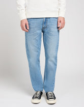 Męskie Spodnie Jeansowe Lee Daren Zip Fly Solid Blues 112350160